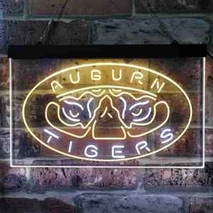 Auburn Tigers Tiger Eyes Logo Neon-Like LED Sign