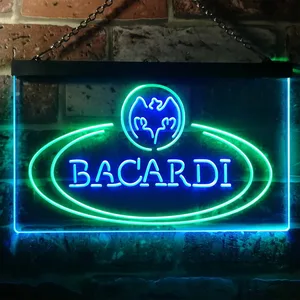 Bacardi Banner Logo Neon-Like LED Sign