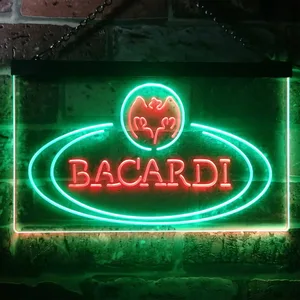 Bacardi Banner Logo Neon-Like LED Sign