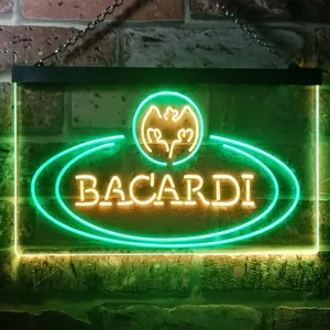 Bacardi Banner Logo Neon-Like LED Sign
