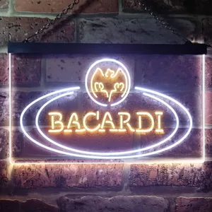 Bacardi Banner Logo Neon-Like LED Sign