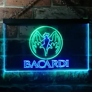Bacardi  Bat Banner Neon-Like LED Sign
