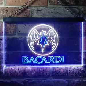 Bacardi  Bat Banner Neon-Like LED Sign