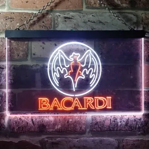 Bacardi  Bat Banner Neon-Like LED Sign