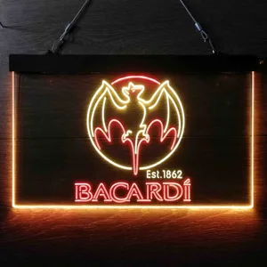 Bacardi Bat Est. 1862 Neon-Like LED Sign