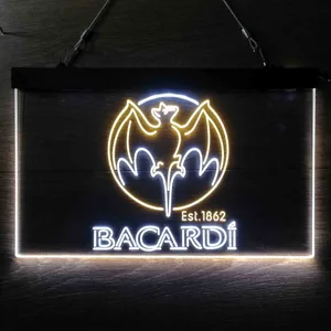 Bacardi Bat Est. 1862 Neon-Like LED Sign