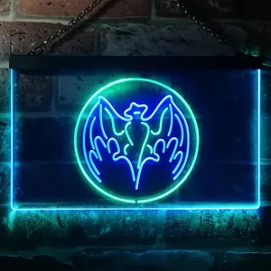 Bacardi Bat Logo Neon-Like LED Sign