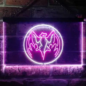 Bacardi Bat Logo Neon-Like LED Sign