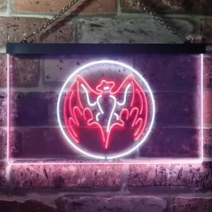 Bacardi Bat Logo Neon-Like LED Sign