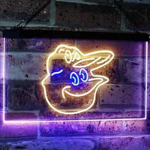 Baltimore Orioles Mascot Neon-Like LED Sign