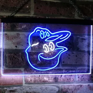 Baltimore Orioles Mascot Neon-Like LED Sign