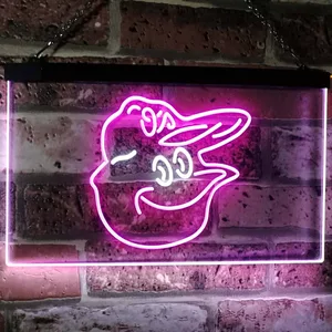 Baltimore Orioles Mascot Neon-Like LED Sign