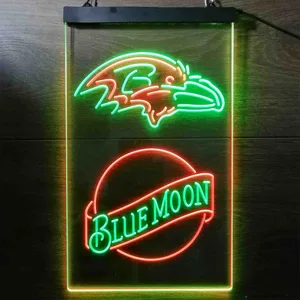 Baltimore Ravens Blue Moon Neon-Like LED Sign