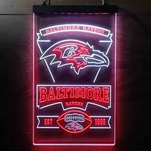 Baltimore Ravens EST 1996 Neon-Like LED Sign