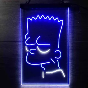 Bart Simpson Head Neon-Like LED Sign