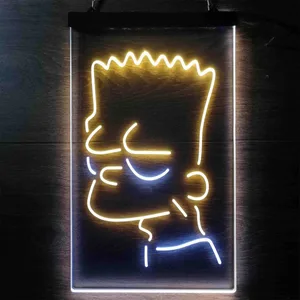 Bart Simpson Head Neon-Like LED Sign
