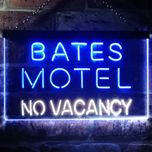 Bates Motel No Vacancy Neon-Like LED Sign