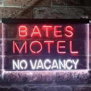 Bates Motel No Vacancy Neon-Like LED Sign