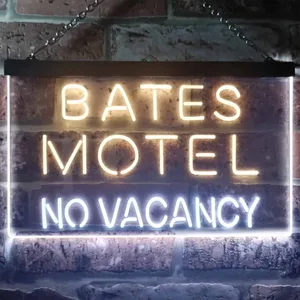 Bates Motel No Vacancy Neon-Like LED Sign