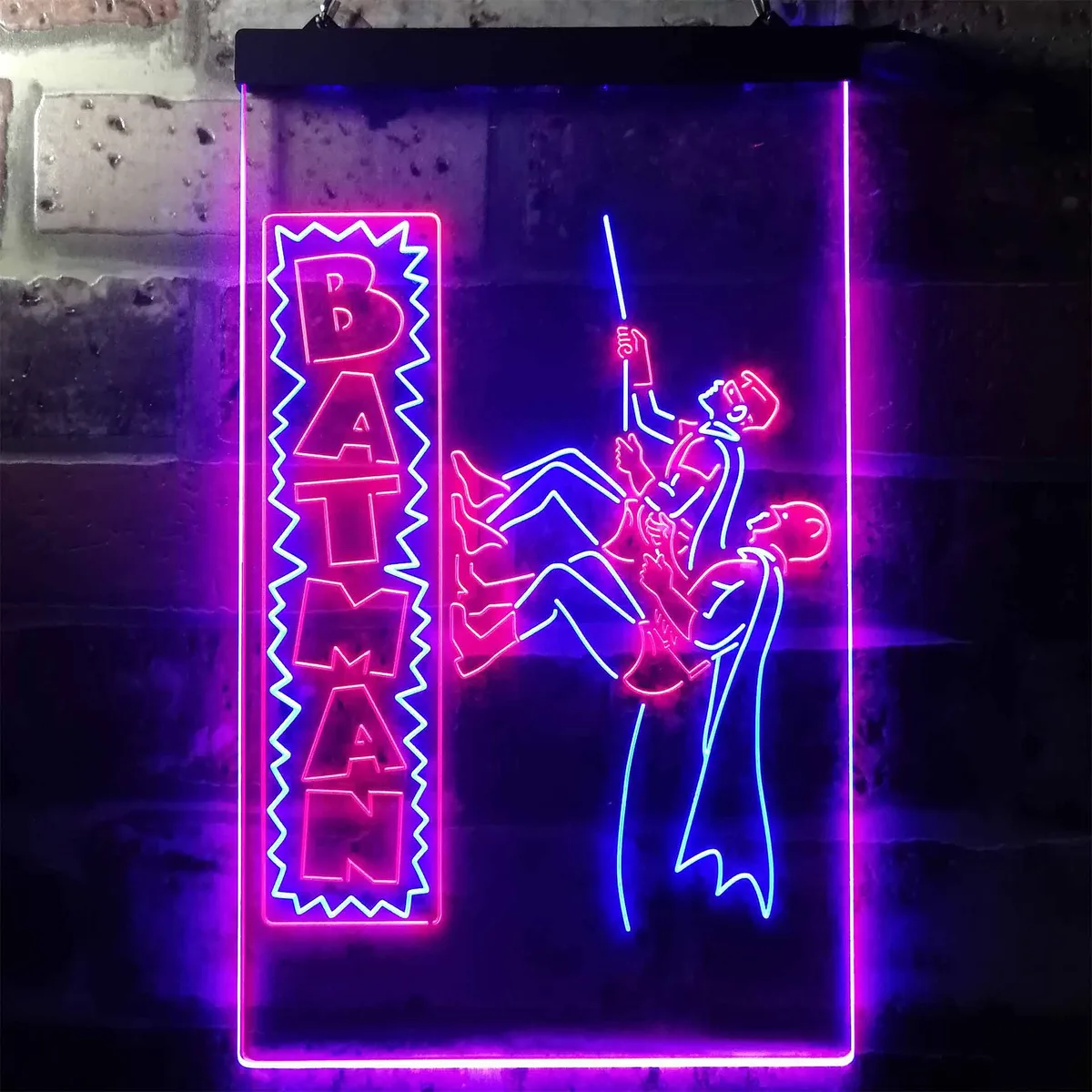 Batman and Robin Neon-Like LED Sign