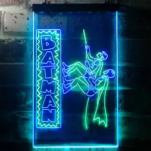 Batman and Robin Neon-Like LED Sign
