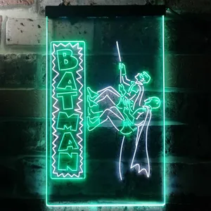 Batman and Robin Neon-Like LED Sign