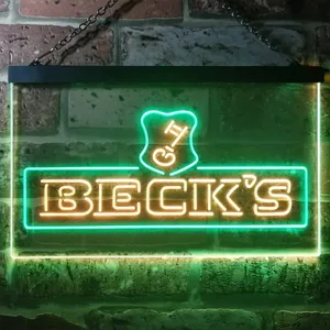 Beck's Key Logo Neon-Like LED Sign