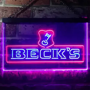 Beck's Key Logo Neon-Like LED Sign