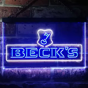 Beck's Key Logo Neon-Like LED Sign