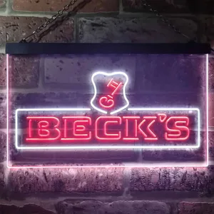 Beck's Key Logo Neon-Like LED Sign