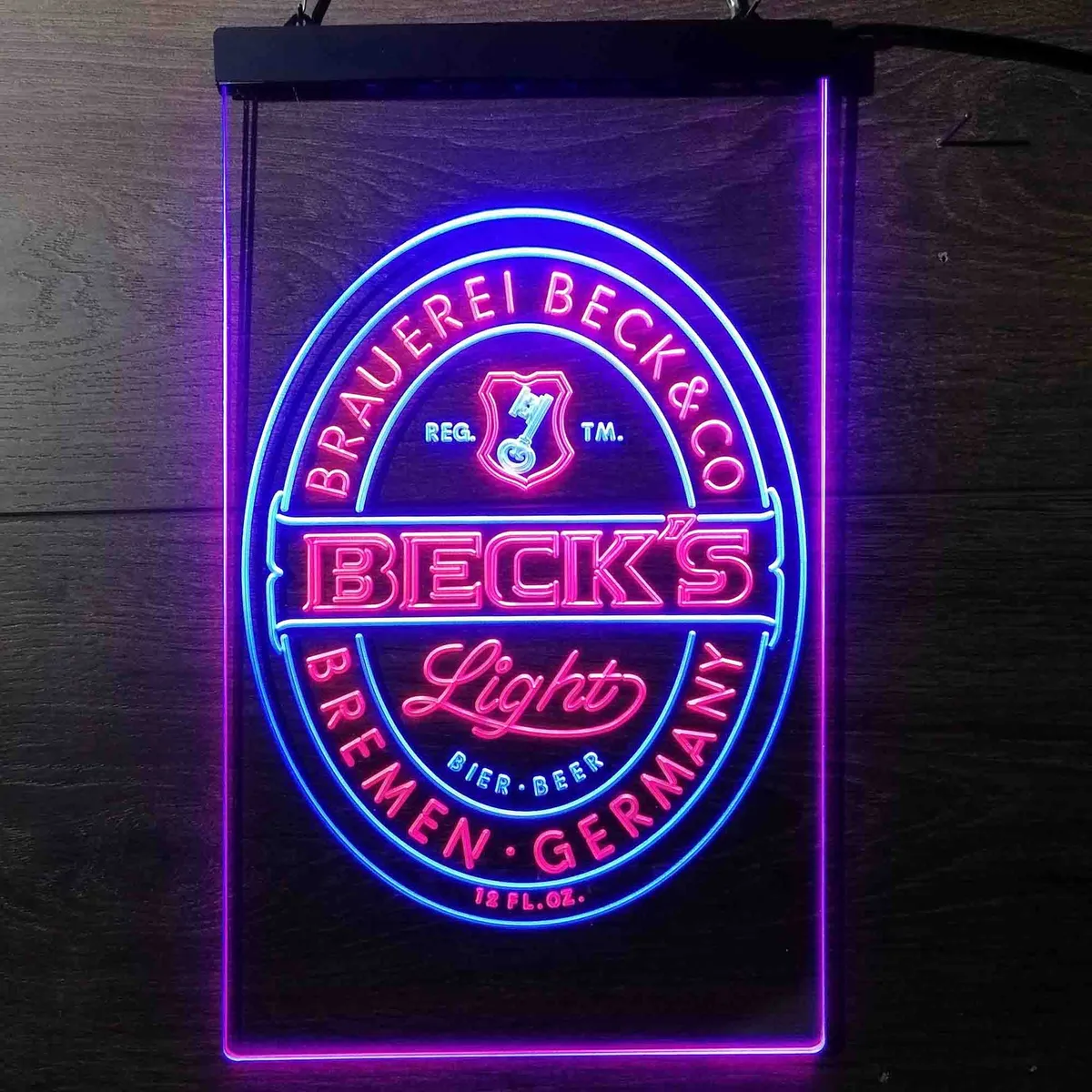 Becks Light Logo Neon-Like LED Sign