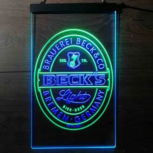 Becks Light Logo Neon-Like LED Sign