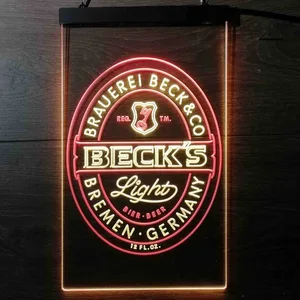 Becks Light Logo Neon-Like LED Sign