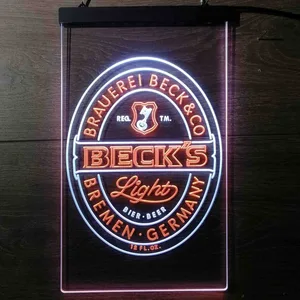 Becks Light Logo Neon-Like LED Sign