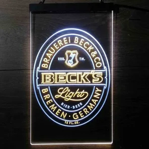 Becks Light Logo Neon-Like LED Sign