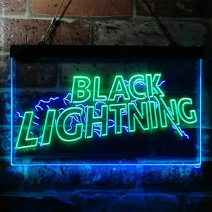 Black Lightning Neon-Like LED Sign