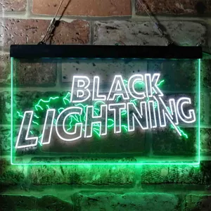 Black Lightning Neon-Like LED Sign
