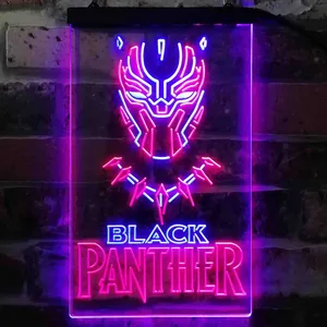 Black Panther Neon-Like LED Sign