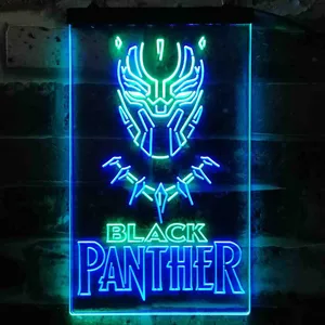 Black Panther Neon-Like LED Sign