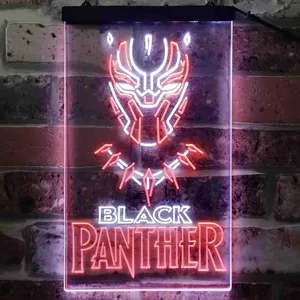 Black Panther Neon-Like LED Sign