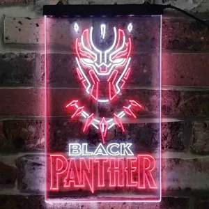 Black Panther Neon-Like LED Sign
