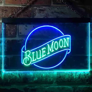 Blue Moon Beer - Logo 2 Neon-Like LED Sign