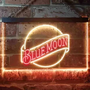 Blue Moon Beer - Logo 2 Neon-Like LED Sign