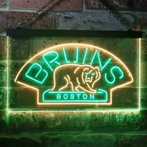 Boston Bruins Logo 1 Neon-Like LED Sign - Legacy Edition
