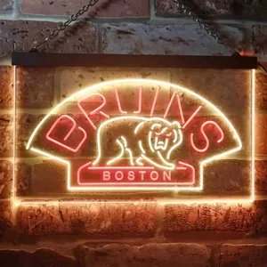 Boston Bruins Logo 1 Neon-Like LED Sign - Legacy Edition