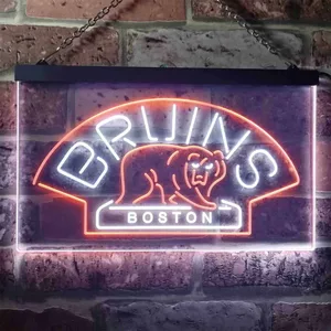Boston Bruins Logo 1 Neon-Like LED Sign - Legacy Edition