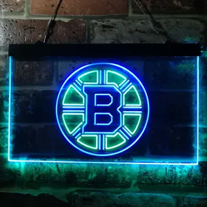 Boston Bruins Plain Logo Neon-Like LED Sign