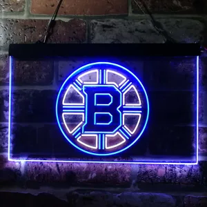 Boston Bruins Plain Logo Neon-Like LED Sign