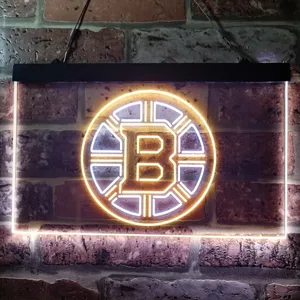 Boston Bruins Plain Logo Neon-Like LED Sign