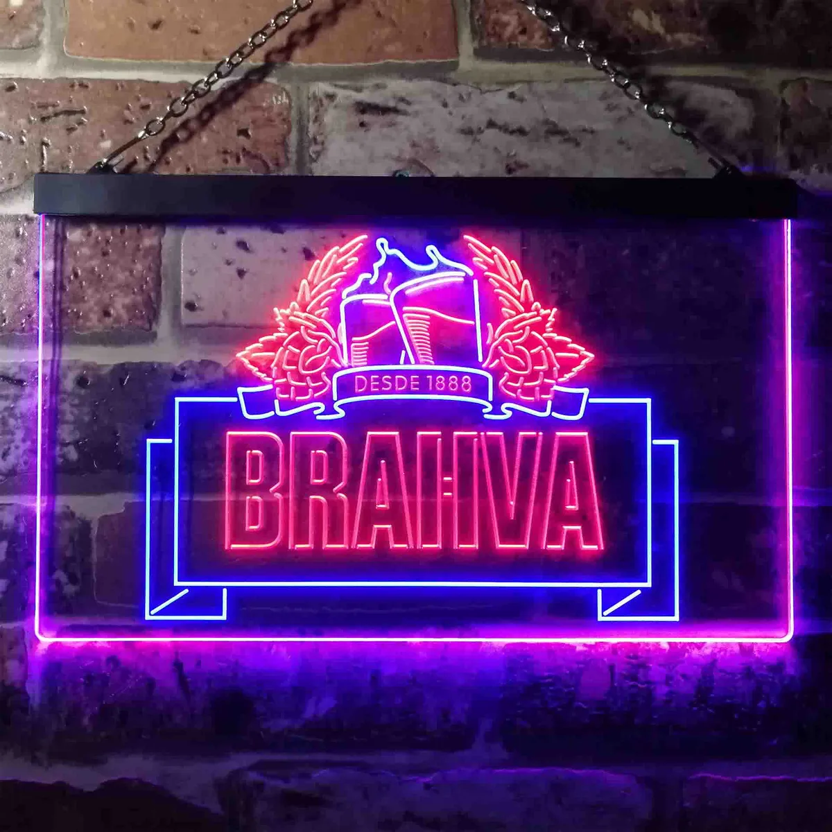 Brahva Beer Logo 1 Neon-Like LED Sign